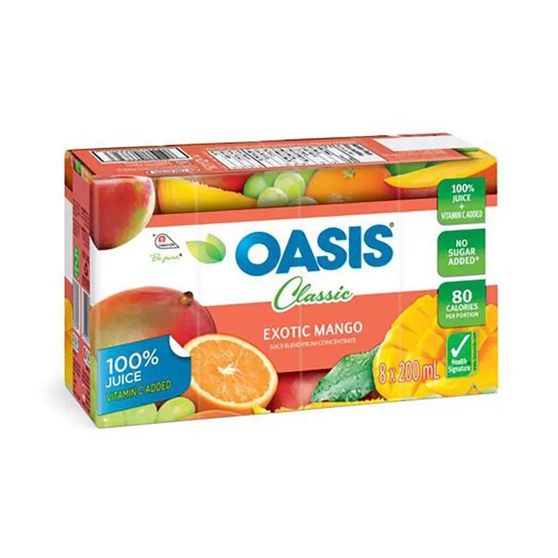 OASIS - TETRA EXOTIC MANGO JUICE 8x200ML