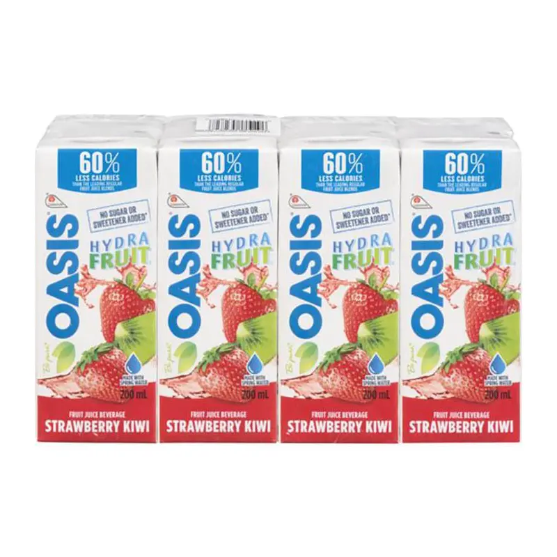 OASIS - TETRA HYDRA STRAWBERRY KIWI 8x200ML