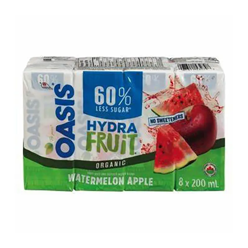 OASIS - TETRA HYDRA WATERMELON/APPLE JUICE 8x200 ML