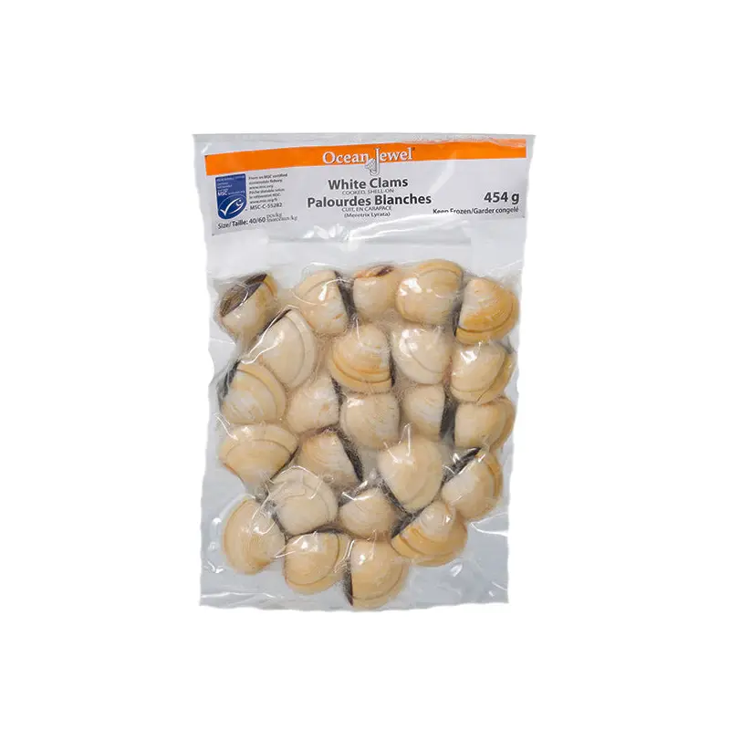 OCEAN JEWEL - WHITE CLAMS COOKED SHELL-ON 10x454 GR