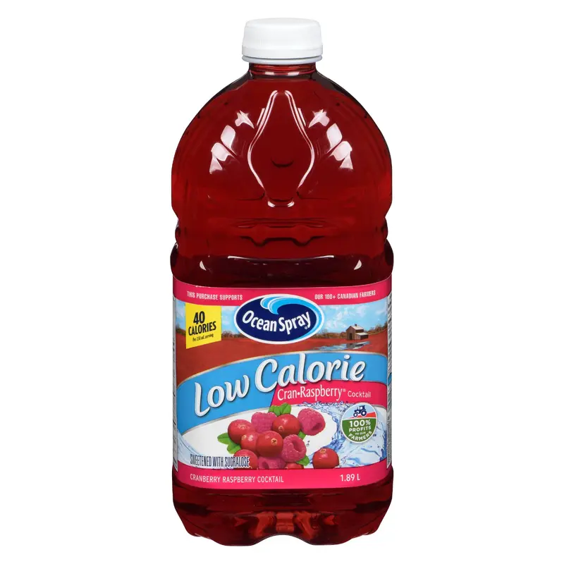 OCEAN SPRAY - CRANBERRY RASPBERRY LOW CALORIE 1.89LT