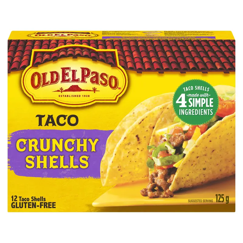 OLD EL PASO - HARD TACO SHELLS 125GR