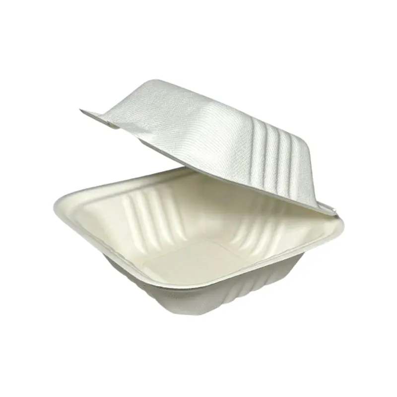 NEW WAVE - NEWWAVE 6in BAGASSE BURGER CLAMSHELL 125EA
