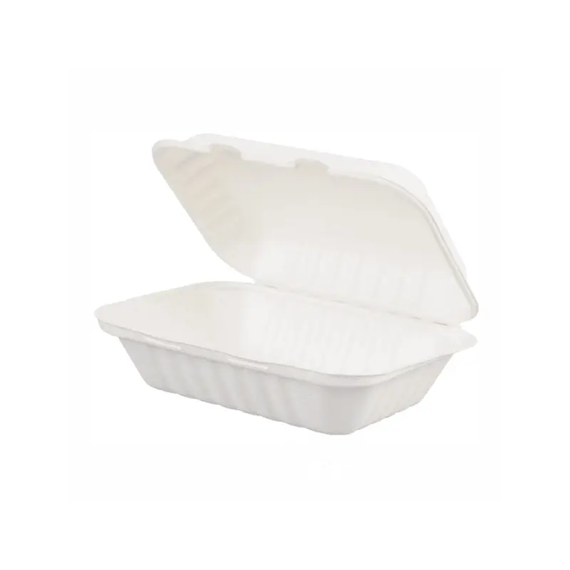 NEW WAVE - NEWWAVE BAGASSE CLAMSHELL 9X6 4x50EA