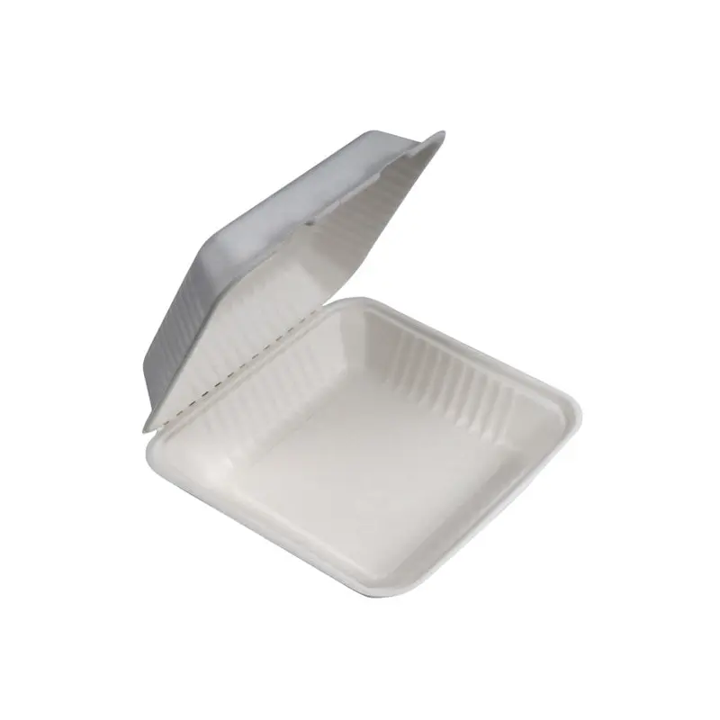 NEWWAVE - 9in BAGASSE CLAMSHELL 4x50EA