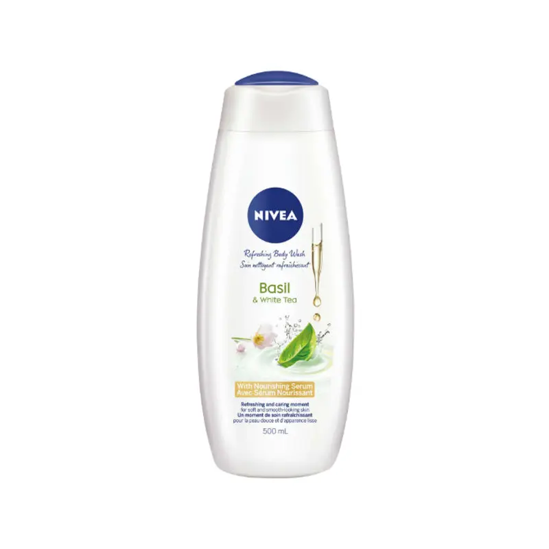 NIVEA - BASIL & WHITE TEA REFRESHING BODY WASH 500ML