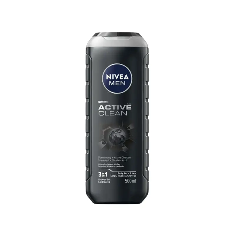 NIVEA - MEN ACTIVE CLEAN 3 IN 1 SHOWER GEL 500ML