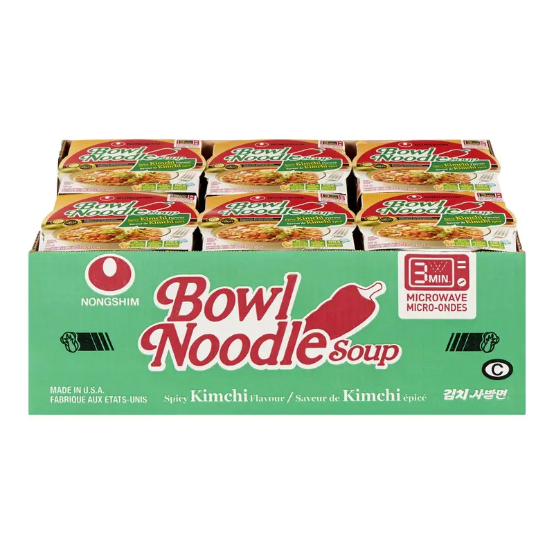 NONGSHIM - BOWL NOODLE KIMCHI 12x86GR