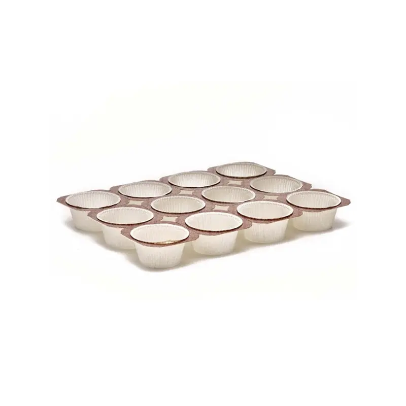 NOVACART - 2OZ MUFFIN TRAY 12 CAVITY 2x1.3125IN 10x25 PK