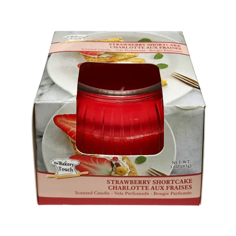BAKERY SHOP - STRAWBERRY SHORTCAKE JAR CANDLE 3OZ