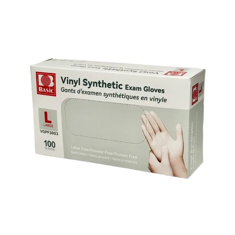 BASIC - LARGE VINYL GLOVE CLEAR 10x100 CT