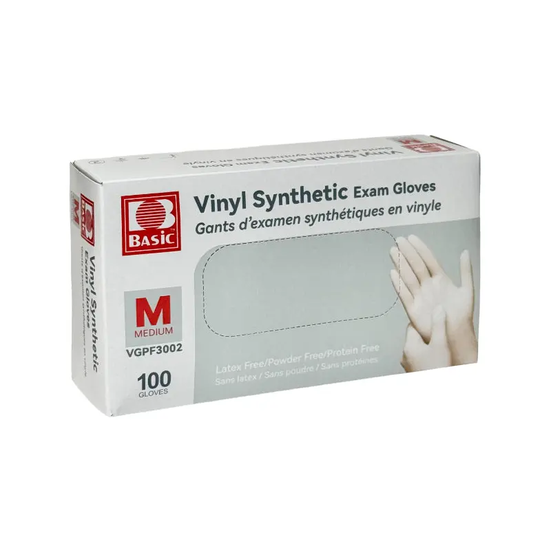 BASIC - MEDIUM VINYL GLOVE CLEAR 10x100 CT