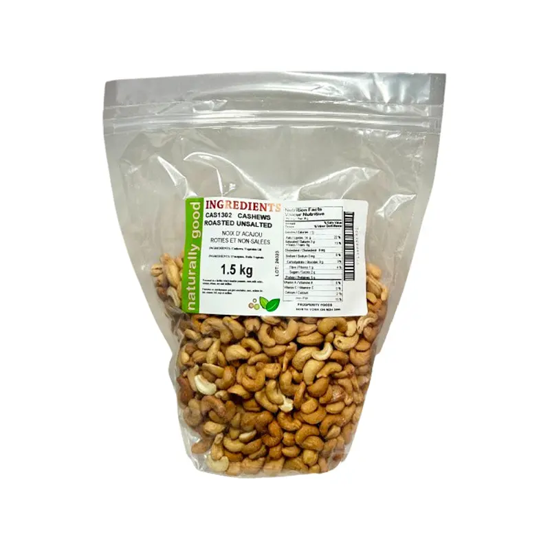 NATURALLY GOOD - CASHEWS ROASTED UNSALTED 1.5KG