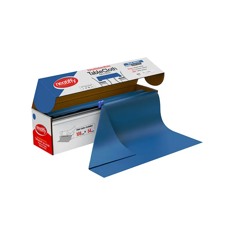 NEATIFFY - ROYAL BLUE TABLECLOTH 54INx108FT 9x1 ROLL