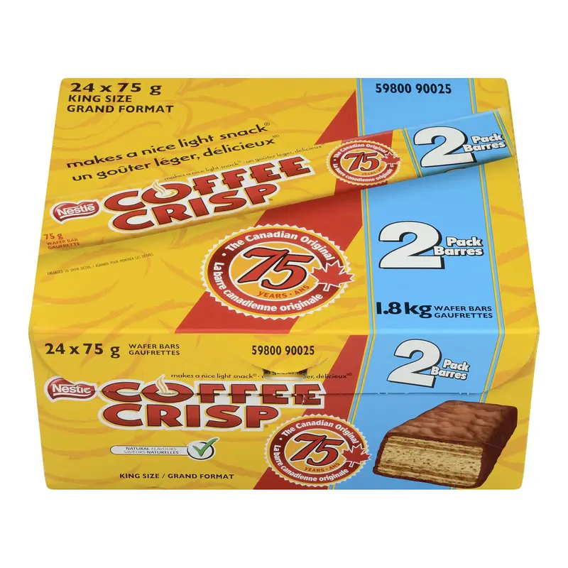 NESTLE - COFFEE CRISP KING SIZE 24x75 GR