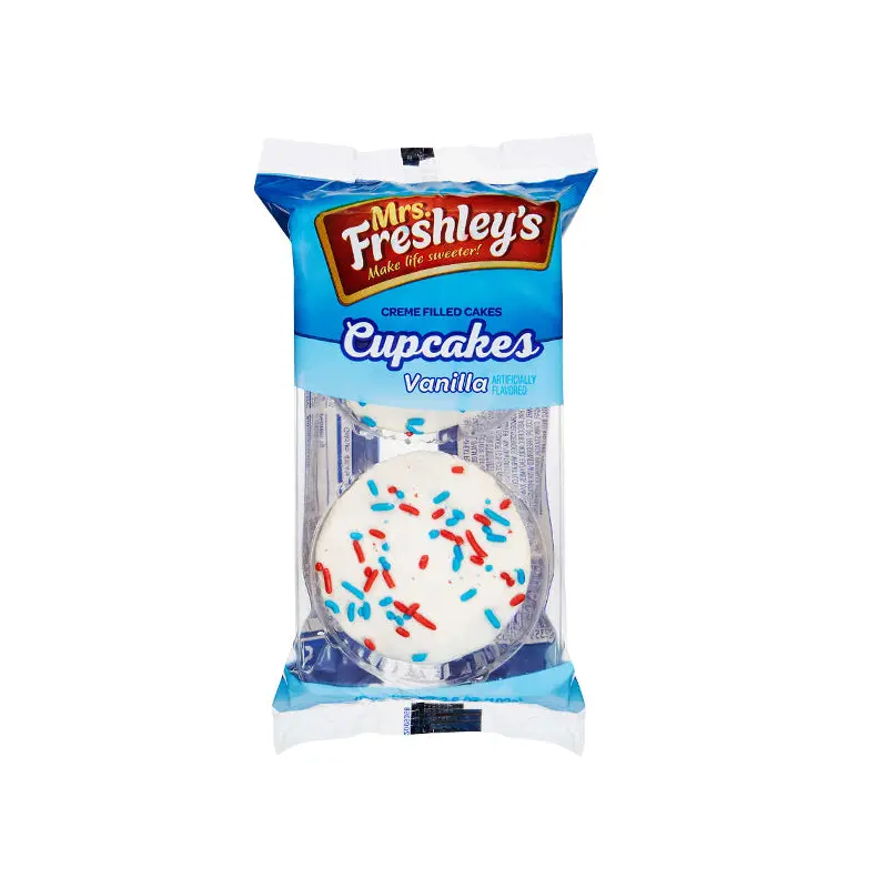 MRS FRESHLYS - FRESHLEY VANILLA CUPCAKE 6x3.6 OZ