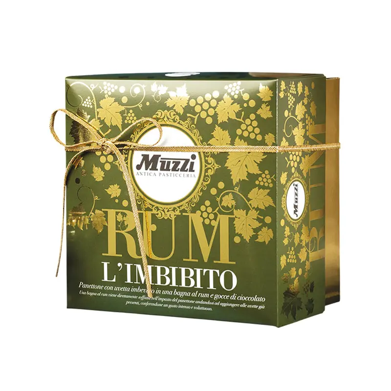 MUZZI - PANETTONE SOAKED IN RUM & CHOC CHIP 500GR