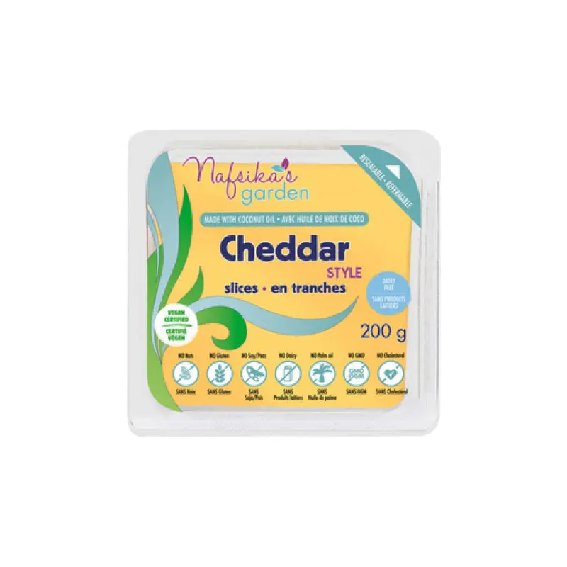 NAFSIKAS GARDEN - VEGAN CHEDDAR STYLE BLOCK 12x200 GR