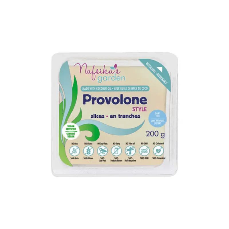 NAFSIKAS GARDEN - VEGAN PROVOLONE STYLE SLICES 12x200 GR