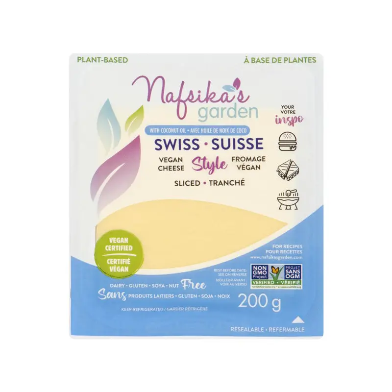 NAFSIKAS GARDEN - VEGAN SWISS STYLE SLICES 12x200 GR