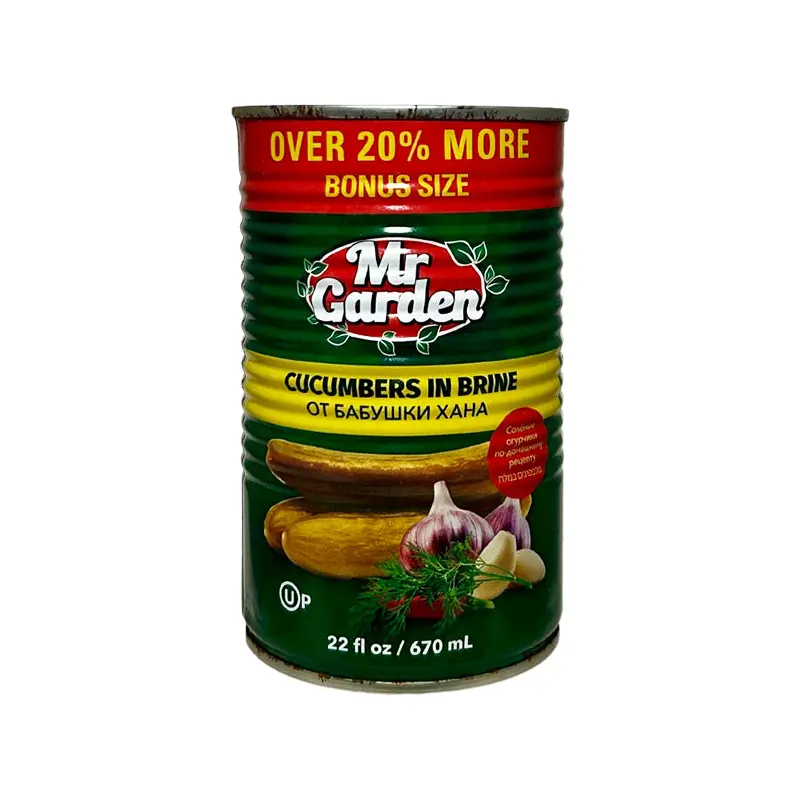 MR GARDEN - CUCUMBERS IN BRINE 670ML