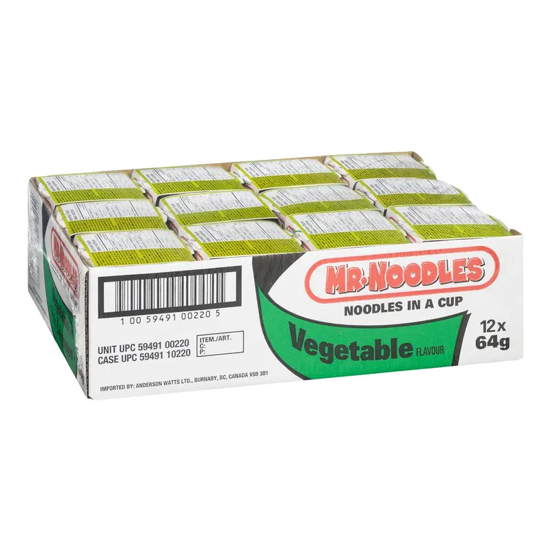 MR NOODLES - VEGETABLE 12x64 GR
