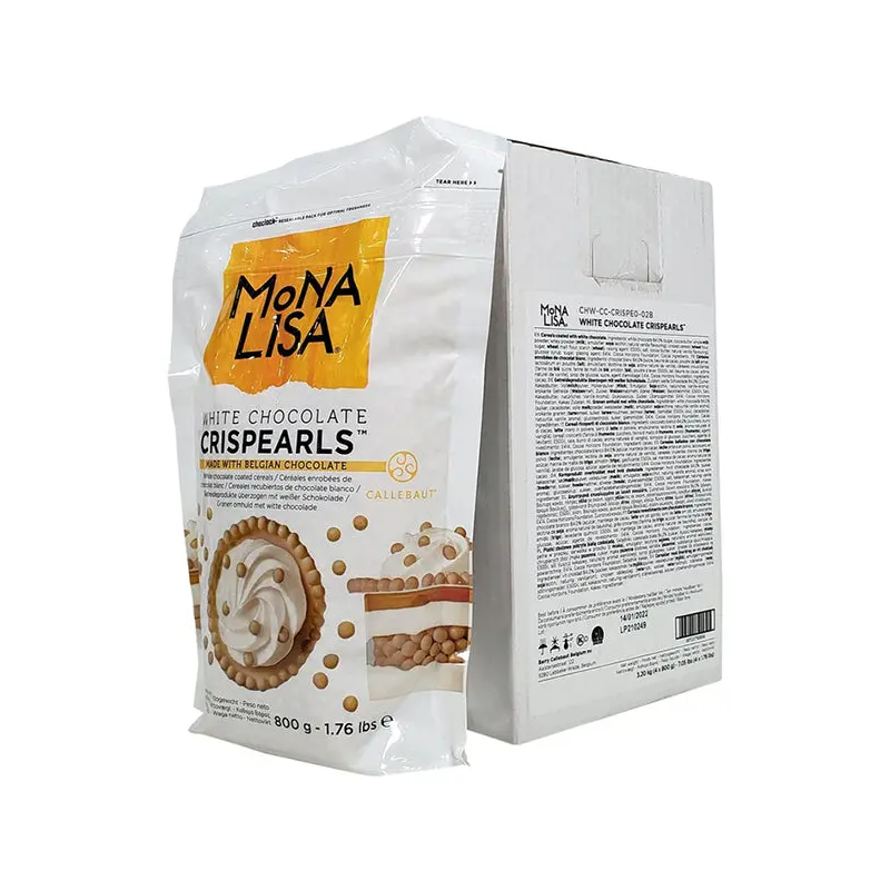 MONA LISA - WHITE CHOCOLATE CRISPEARLS 4x800 GR
