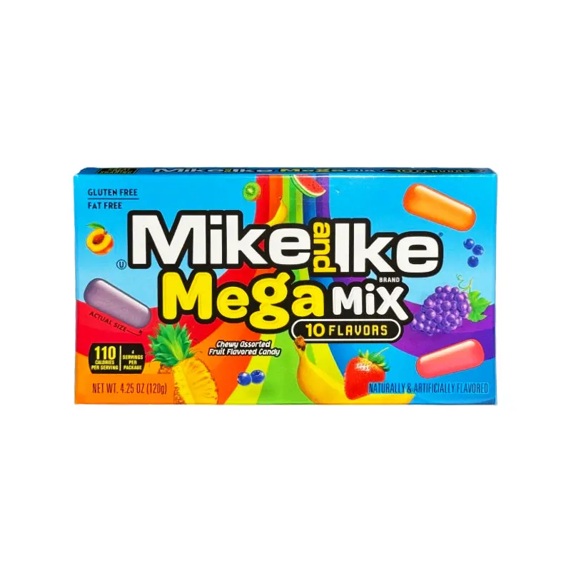 MIKE & IKE US - MEGA MIX 10 FLAVOURS 120GR