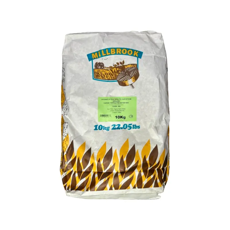 MILLBROOK - LIGHT WHOLE STONE GROUND ORGANIC SPELT FLOUR 10KG