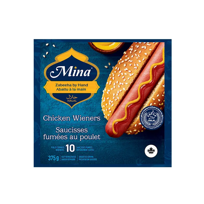 MINA - CHICKEN WEINERS HALAL 12x375 GR
