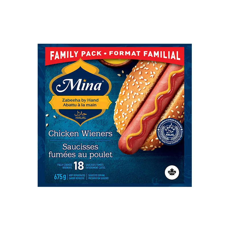 MINA - CHICKEN WEINERS HALAL 18x675 GR