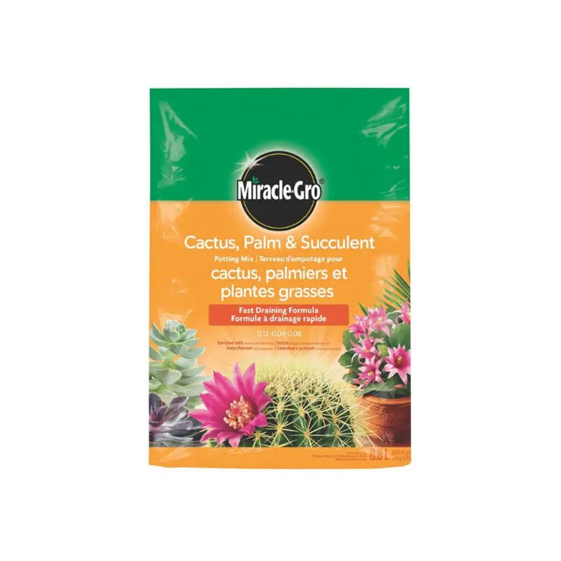 MIRACLE GRO - CACTUS PALM AND SUCCULENT POTTING MIX 8.8 LT