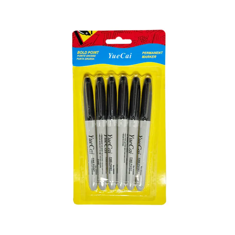 MISC - PERMANENT MARKER BLACK 6PK EA