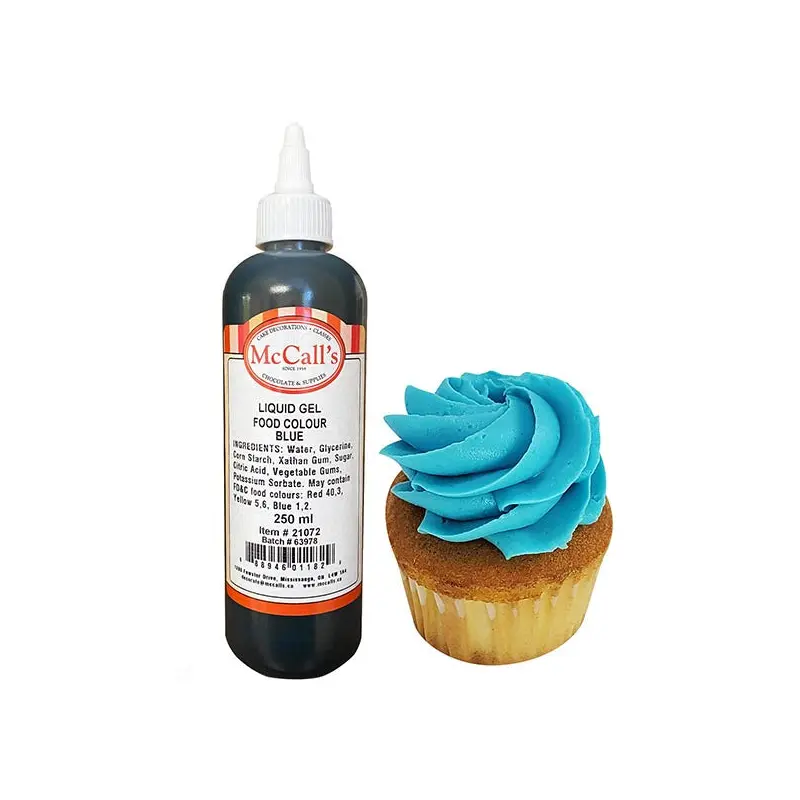 MCCALLS - LIQUID GEL FOOD COLOUR BLUE 250ML