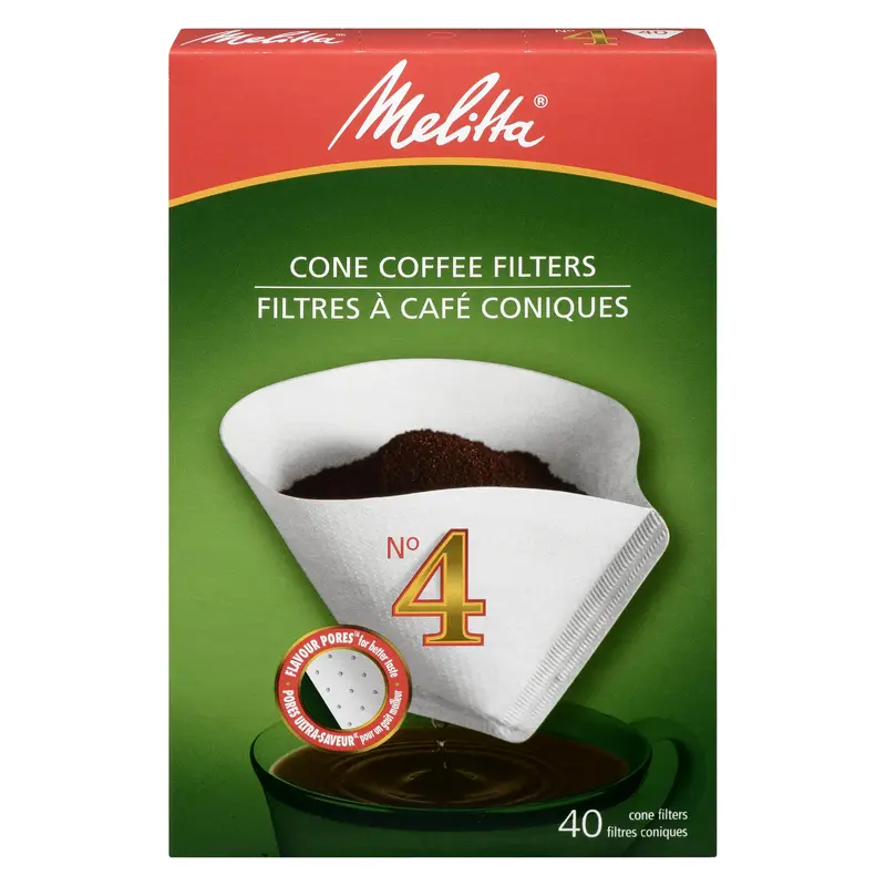 MELITTA - NO.4 CONE COFFEE FILTERS 40EA