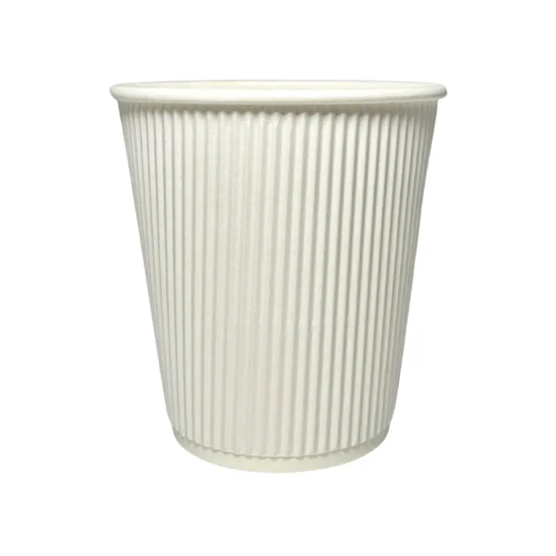 MAHER PRODUCTS - 16oz WHITE RIPPLE WALL CUP 25 PK