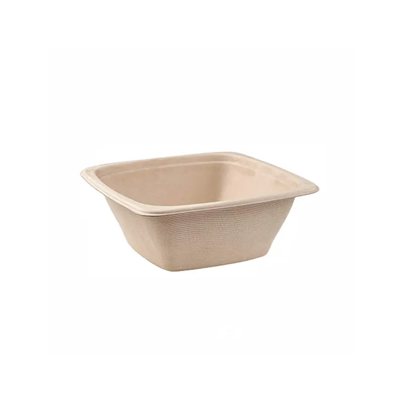 MAHER PRODUCTS - COMPOSTABLE 24OZ SQUARE  BAGASSE BOWL 6x50 CT