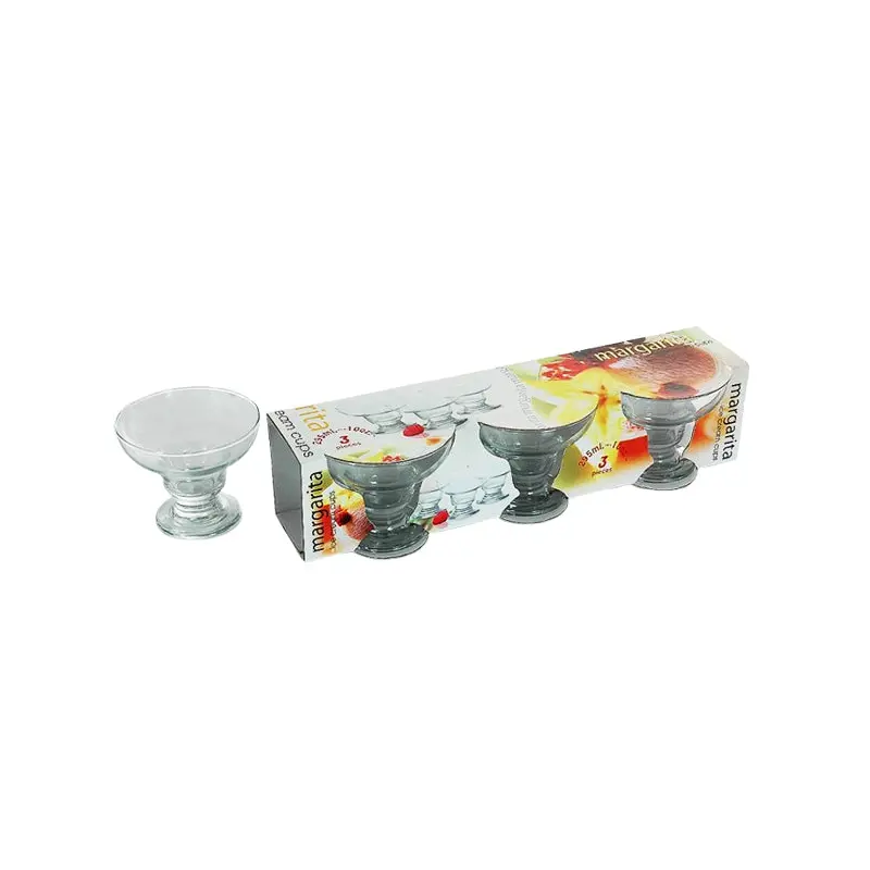 MARGARITA - GLASS DESSERT DISH 10 OZ 3EA