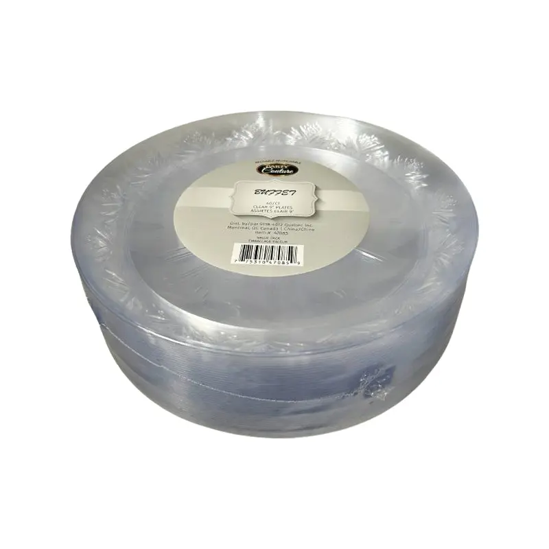MADISON - CLEAR BUFFET 9IN PLATES 6x40 CT