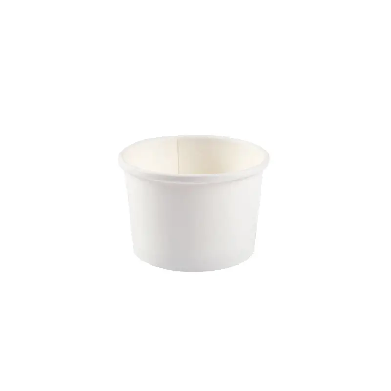 MAHER - 8oz WHITE FOOD CONTAINER DOUBLE COATED 50 PK