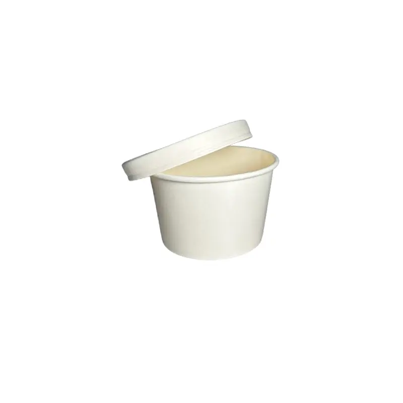 MAHER - 8oz WHITE SOUP CONTAINER COMBO DOUBLE COATED 250 PK