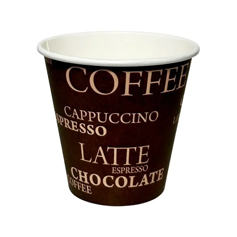 MAHER - COFFEE HOUSE 8OZ HOT PRINT SQUAT PAPER CUP 50 PK