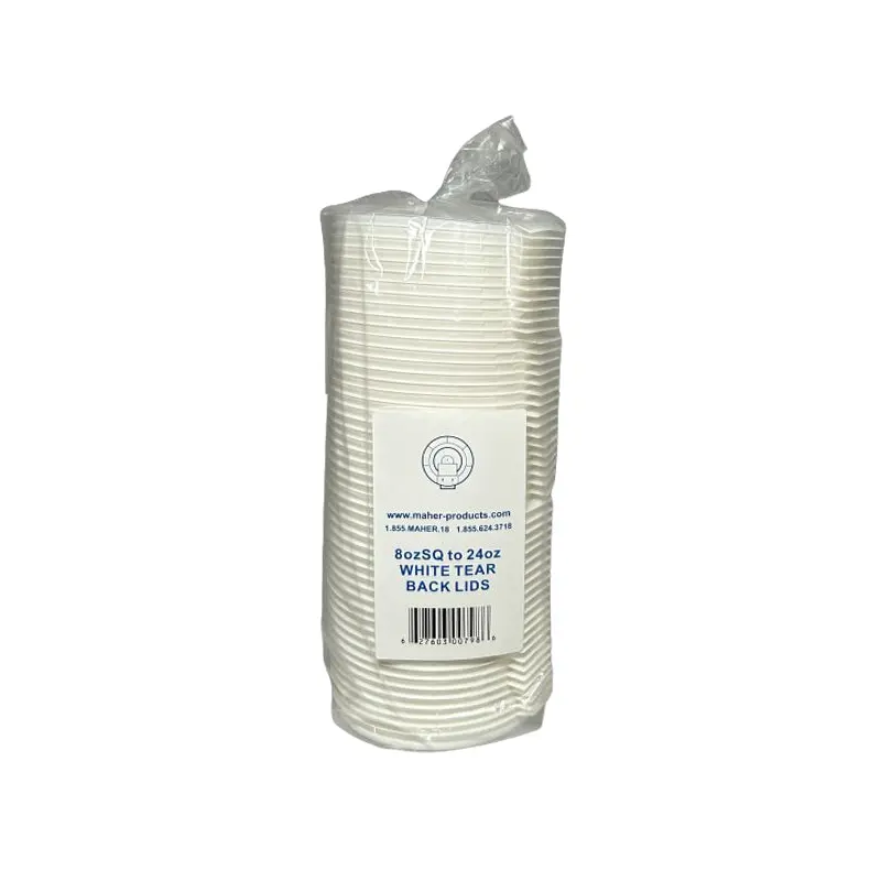 MAHER - TEAR BACK LID WHITE 10-20 OZ 20x50 PK