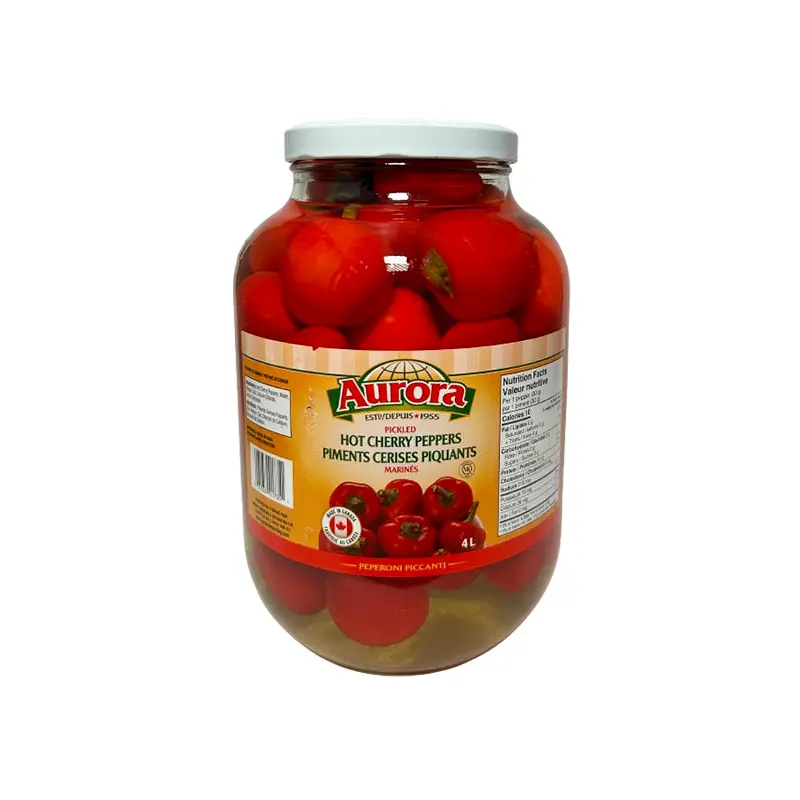 AURORA - CHERRY PEPPERS HOT 2x4 LT
