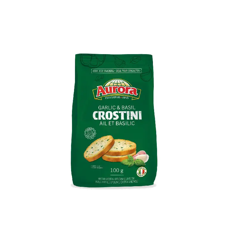 AURORA - CROSTINI GARLIC AND BASIL 100GR
