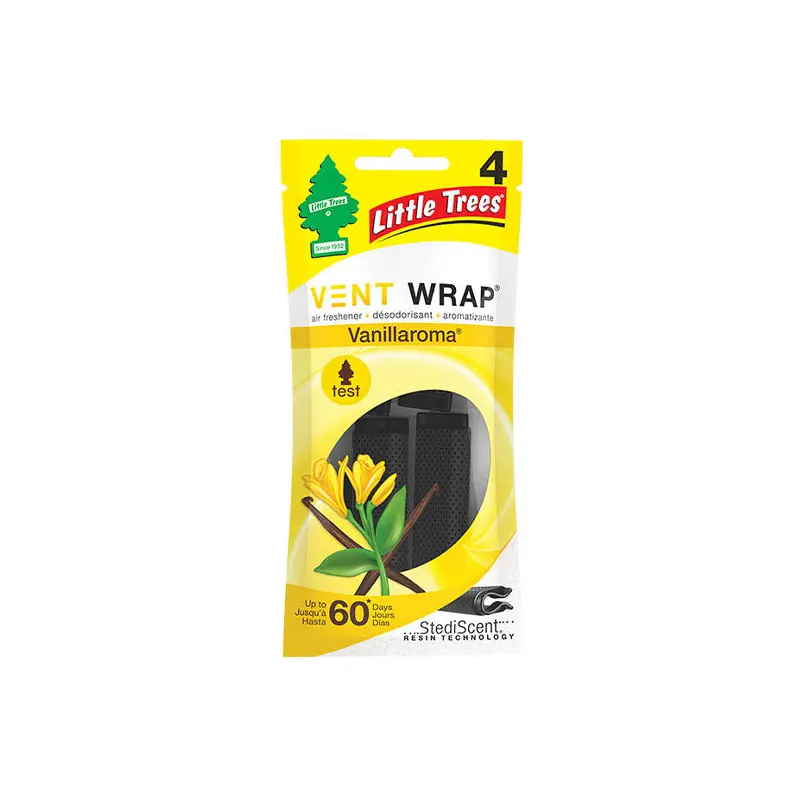 LITTLE TREE - LT VANILLAROMA VENT WRAP 4PK EA