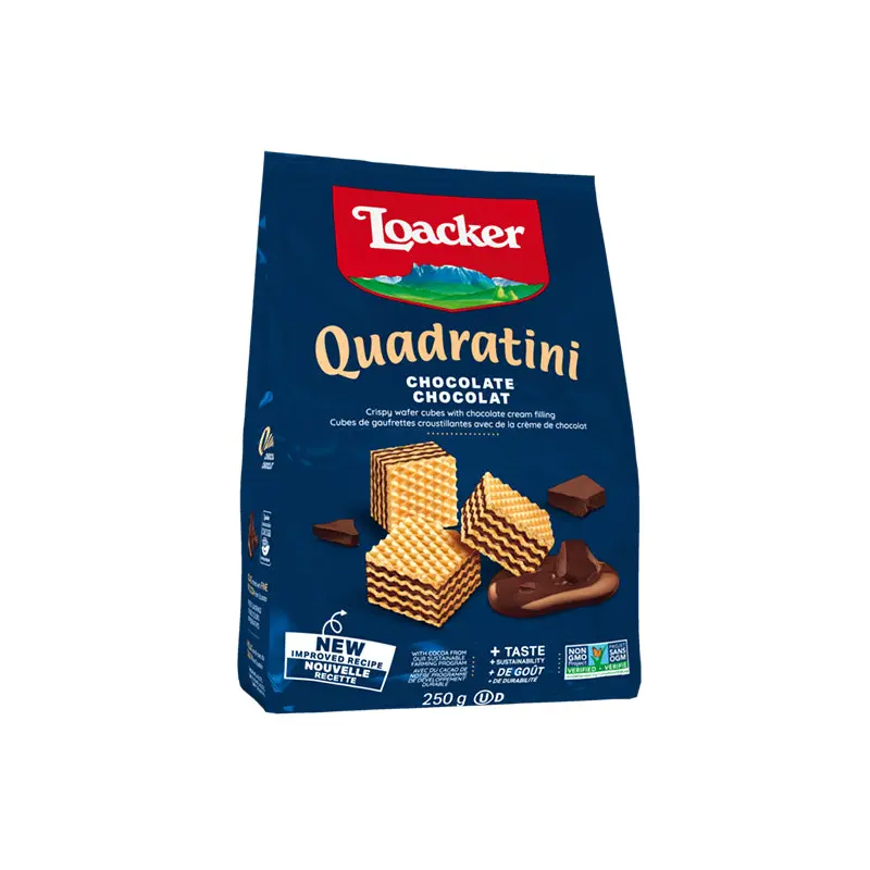 LOACKER - QUADRATINI CHOCOLATE 250GR
