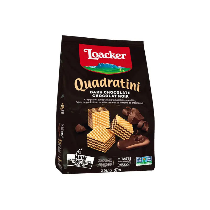 LOACKER - QUADRATINI DARK CHOC 6x250 GR