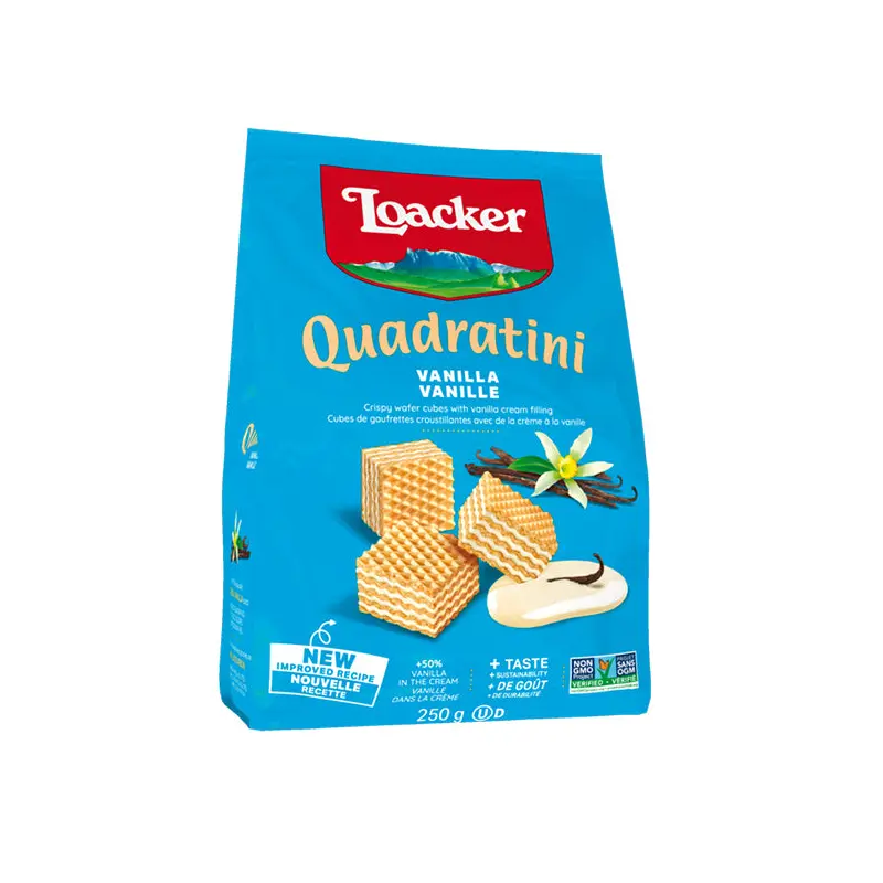LOACKER - QUADRATINI VANILLA LG 250GR