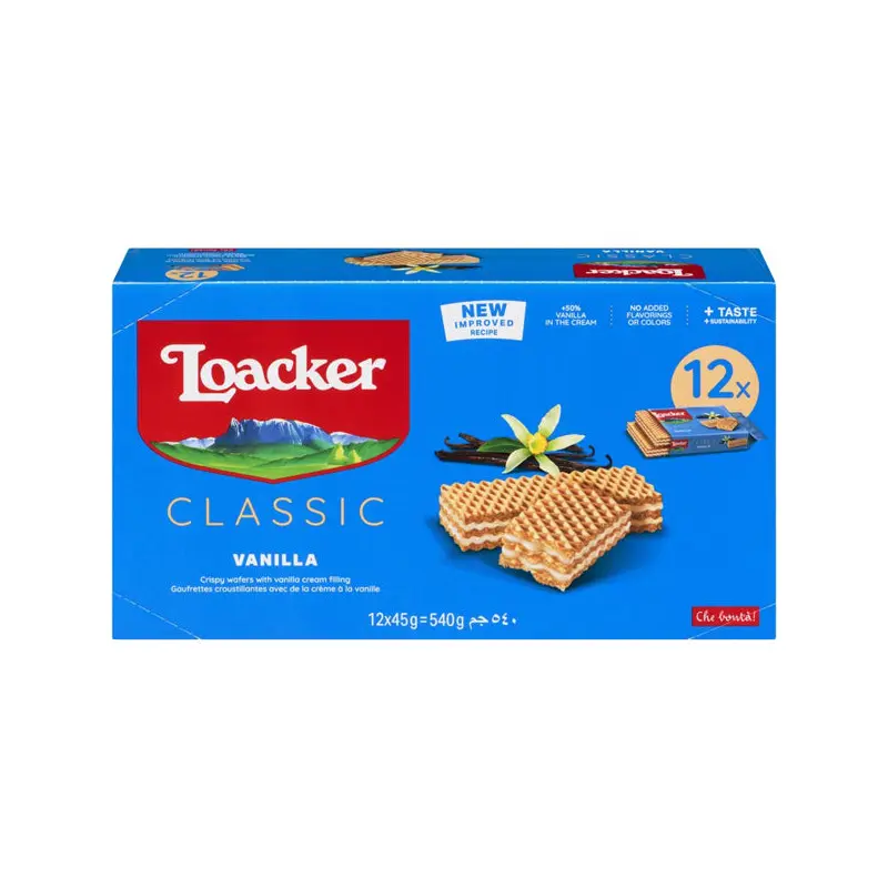 LOACKER - WAFER VANILLA 12x12x45 GR